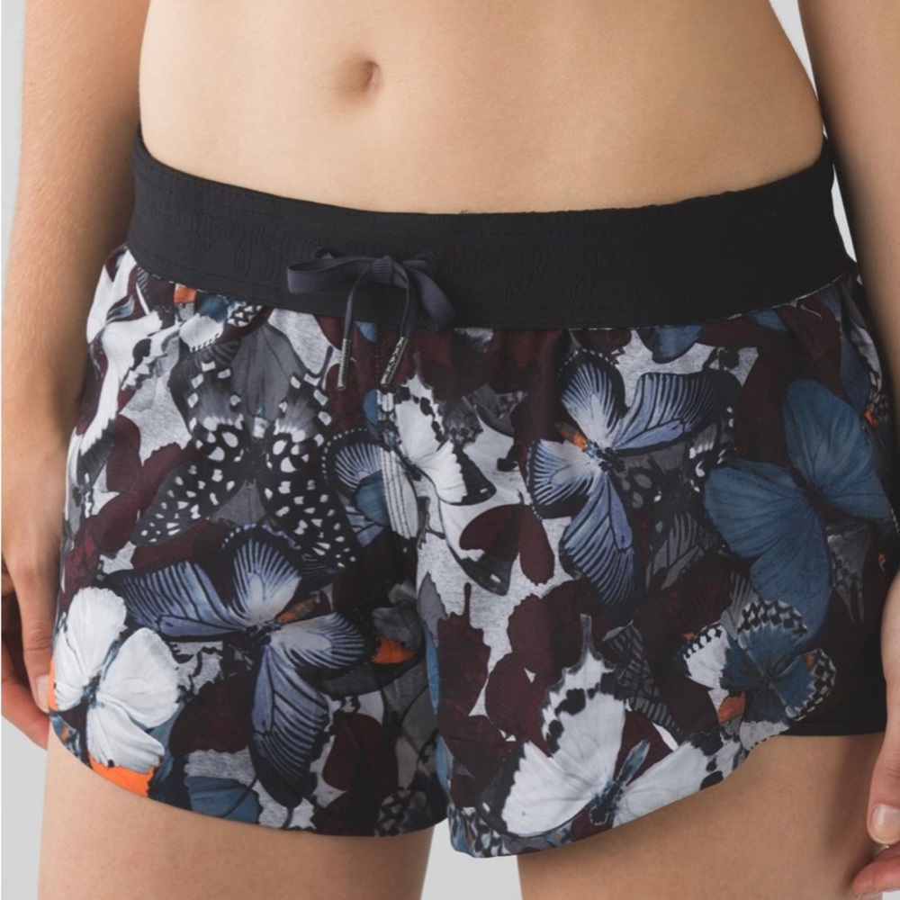 Lululemon Rare Speed Up Shorts So Fly Butterfly